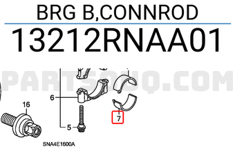 Honda 13212RNAA01 BRG B,CONNROD