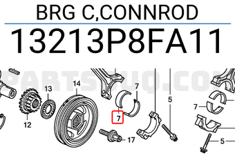 Honda 13213P8FA11 BRG C,CONNROD