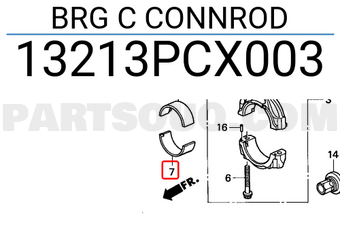 Honda 13213PCX003 BRG C CONNROD