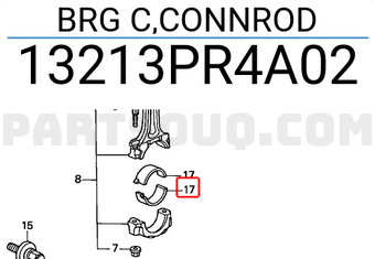 Honda 13213PR4A02 BRG C,CONNROD