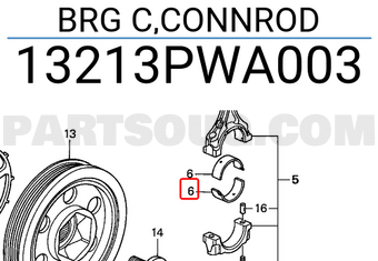 Honda 13213PWA003 BRG C,CONNROD