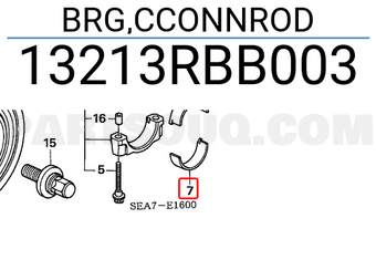 Honda 13213RBB003 BRG,CCONNROD