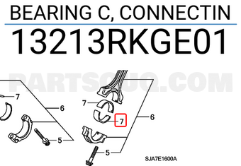 Honda 13213RKGE01 BEARING C, CONNECTIN