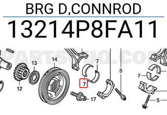 Honda 13214P8FA11 BRG D,CONNROD
