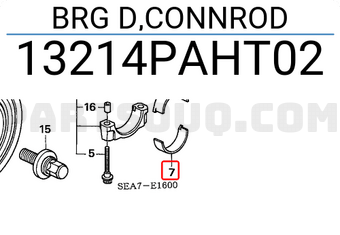 Honda 13214PAHT02 BRG D,CONNROD