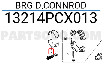 Honda 13214PCX013 BRG D,CONNROD