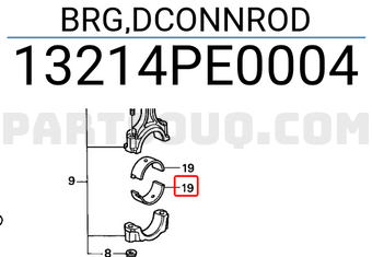 Honda 13214PE0004 BRG,DCONNROD