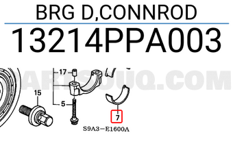 Honda 13214PPA003 BRG D,CONNROD