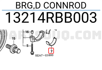 Honda 13214RBB003 BRG,D CONNROD