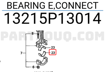 Honda 13215P13014 BEARING E,CONNECT