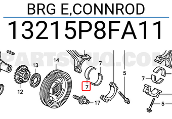 Honda 13215P8FA11 BRG E,CONNROD