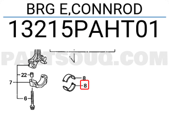 Honda 13215PAHT01 BRG E,CONNROD