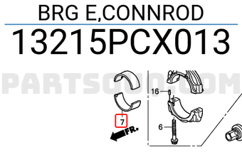 Honda 13215PCX013 BRG E,CONNROD