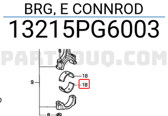 Honda 13215PG6003 BRG, E CONNROD