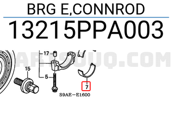 Honda 13215PPA003 BRG E,CONNROD