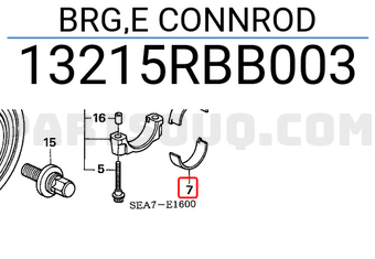 Honda 13215RBB003 BRG,E CONNROD
