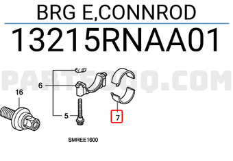 Honda 13215RNAA01 BRG E,CONNROD