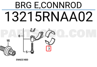 Honda 13215RNAA02 BRG E,CONNROD