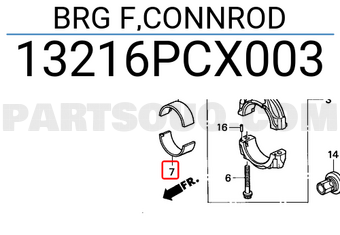 Honda 13216PCX003 BRG F,CONNROD