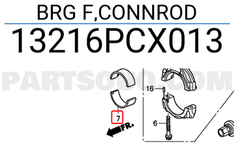 Honda 13216PCX013 BRG F,CONNROD