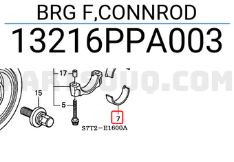 Honda 13216PPA003 BRG F,CONNROD