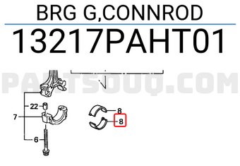 Honda 13217PAHT01 BRG G,CONNROD