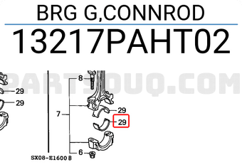 Honda 13217PAHT02 BRG G,CONNROD