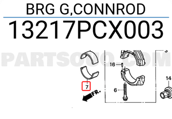 Honda 13217PCX003 BRG G,CONNROD