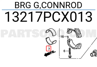 Honda 13217PCX013 BRG G,CONNROD