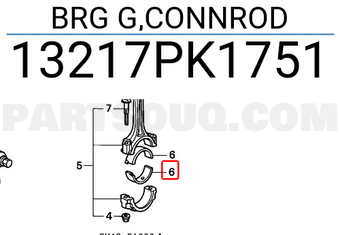 Honda 13217PK1751 BRG G,CONNROD