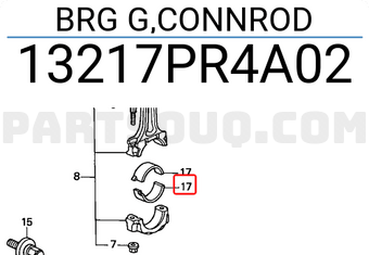 Honda 13217PR4A02 BRG G,CONNROD