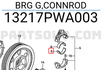 Honda 13217PWA003 BRG G,CONNROD