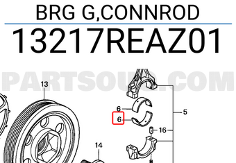 Honda 13217REAZ01 BRG G,CONNROD
