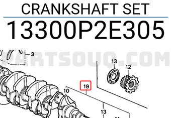 Honda 13300P2E305 CRANKSHAFT SET