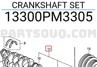 Honda 13300PM3305 CRANKSHAFT SET