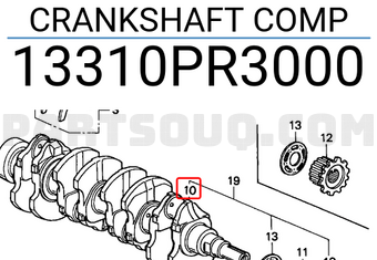 Honda 13310PR3000 CRANKSHAFT COMP
