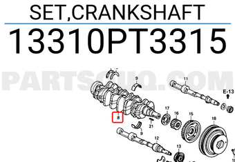 Honda 13310PT3315 SET,CRANKSHAFT