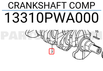 Honda 13310PWA000 CRANKSHAFT COMP