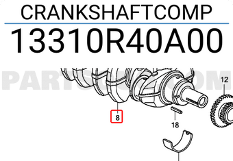 Honda 13310R40A00 CRANKSHAFTCOMP