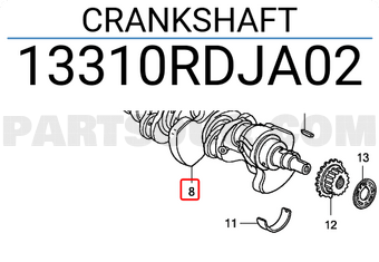 Honda 13310RDJA02 CRANKSHAFT