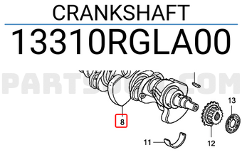 Honda 13310RGLA00 CRANKSHAFT