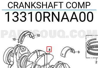 Honda 13310RNAA00 CRANKSHAFT COMP