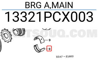Honda 13321PCX003 BRG A,MAIN