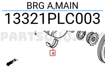 Honda 13321PLC003 BRG A,MAIN