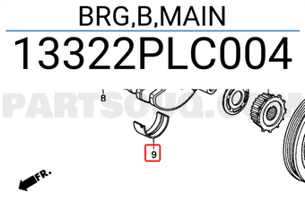 Honda 13322PLC004 BRG,B,MAIN