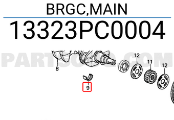Honda 13323PC0004 BRGC,MAIN