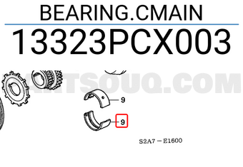 Honda 13323PCX003 BEARING.CMAIN