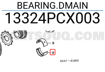 Honda 13324PCX003 BEARING.DMAIN