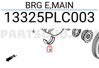 Honda 13325PLC003 BRG E,MAIN