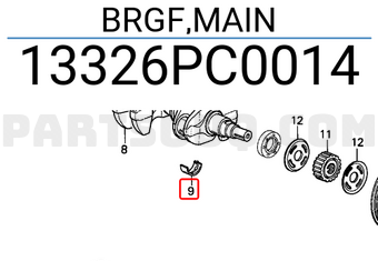 Honda 13326PC0014 BRGF,MAIN